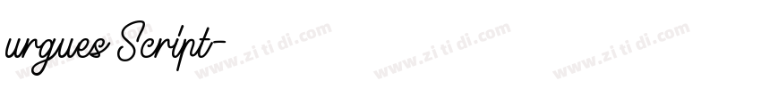 urgues Script字体转换
